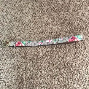 Gucci Floral Belt